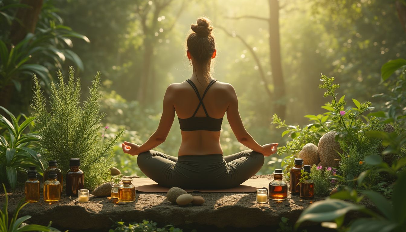 formation naturopathie CPF : illustration d'une personne en formation naturopathie avec un ordinateur et des notes