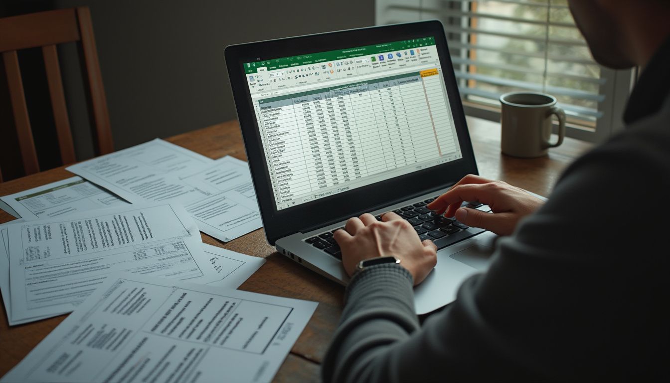 excel : illustration d'un graphique Excel à l'écran d'ordinateur