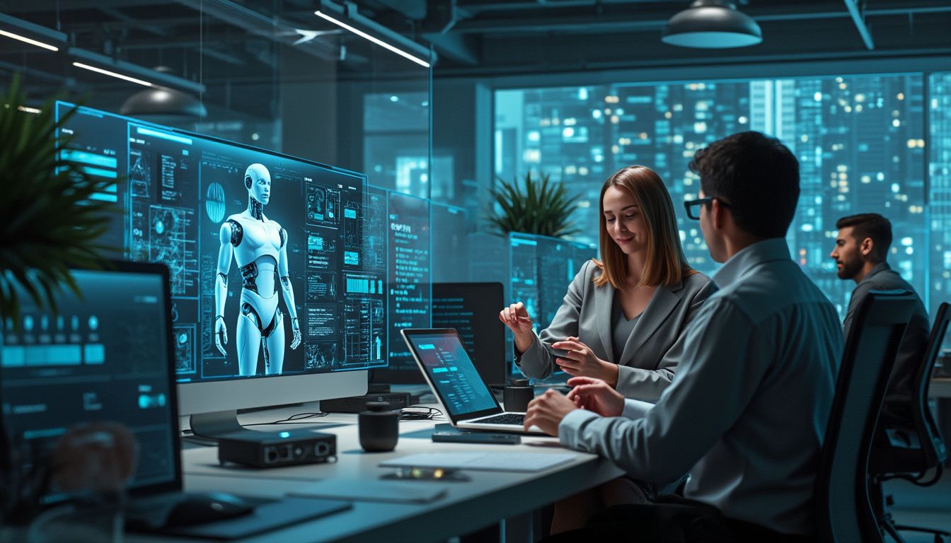 expert en intelligence artificielle : professionnel travaillant sur des algorithmes d'IA