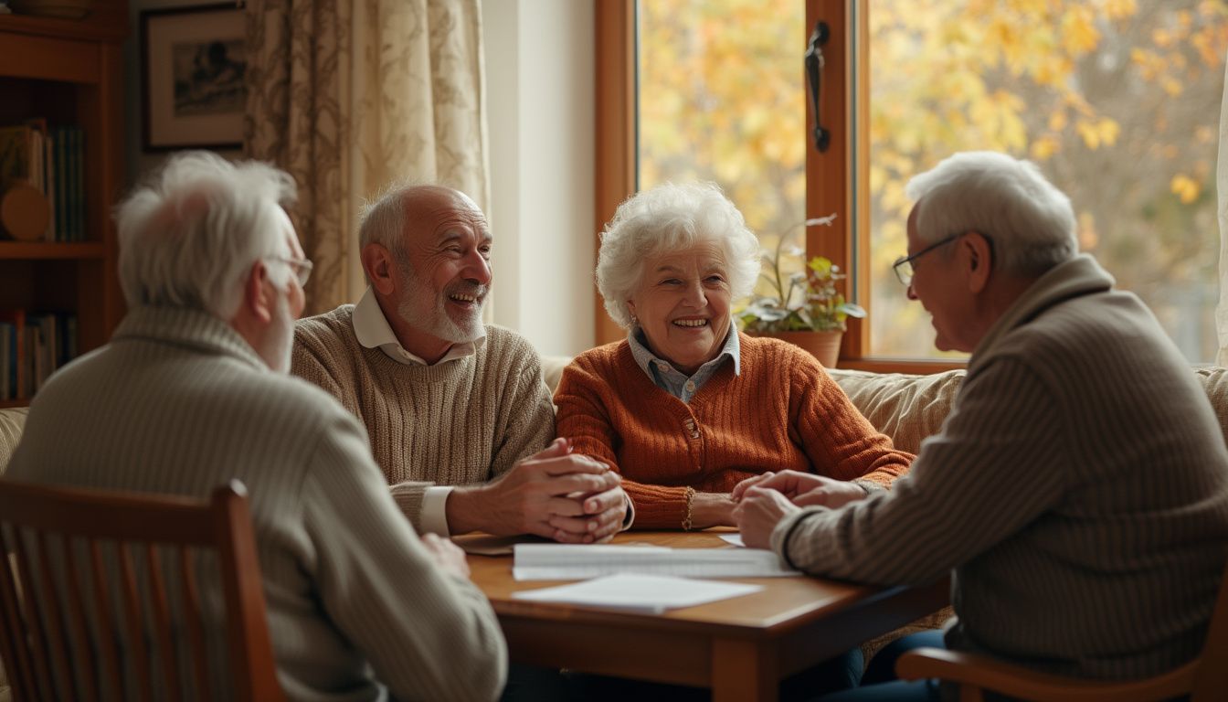augmentation pension Agirc-Arrco : seniors heureux recevant une pension augmentée
