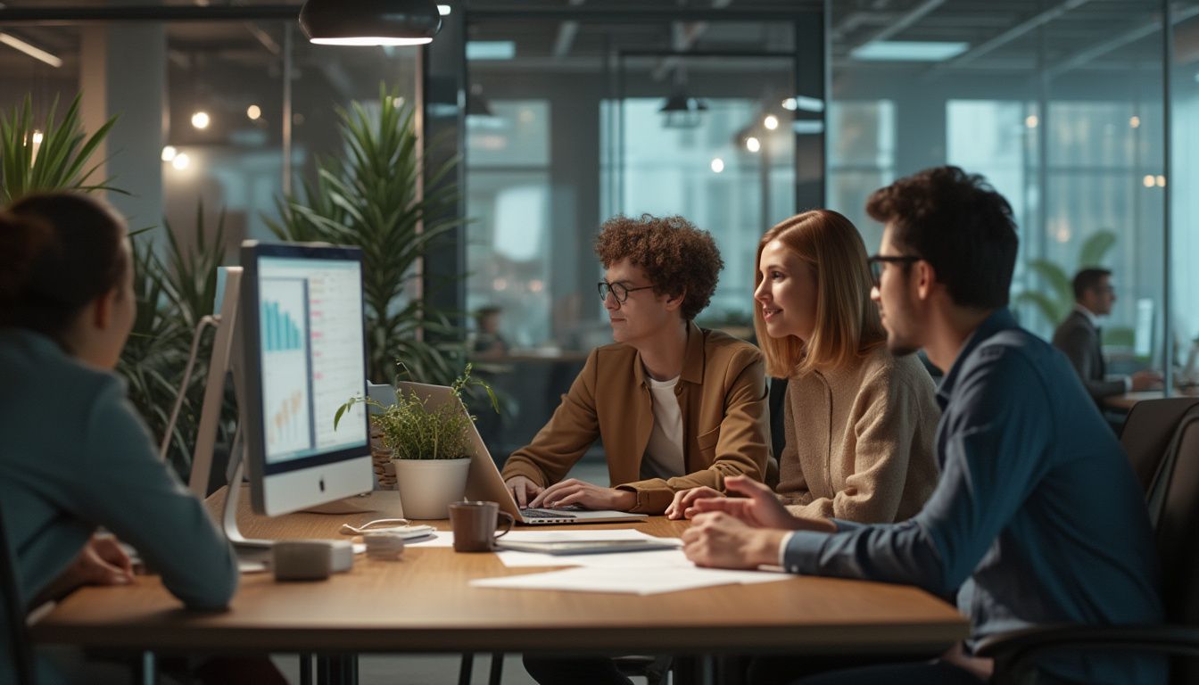 expérience collaborateur : équipe de collaborateurs engagés travaillant ensemble