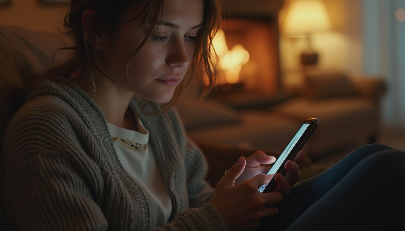 sms : téléphone affichant une conversation de SMS en attente de réponse