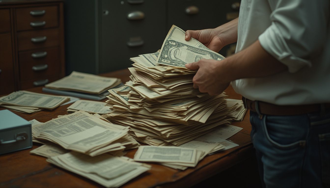 relevés bancaires : documents financiers et relevés bancaires organisés