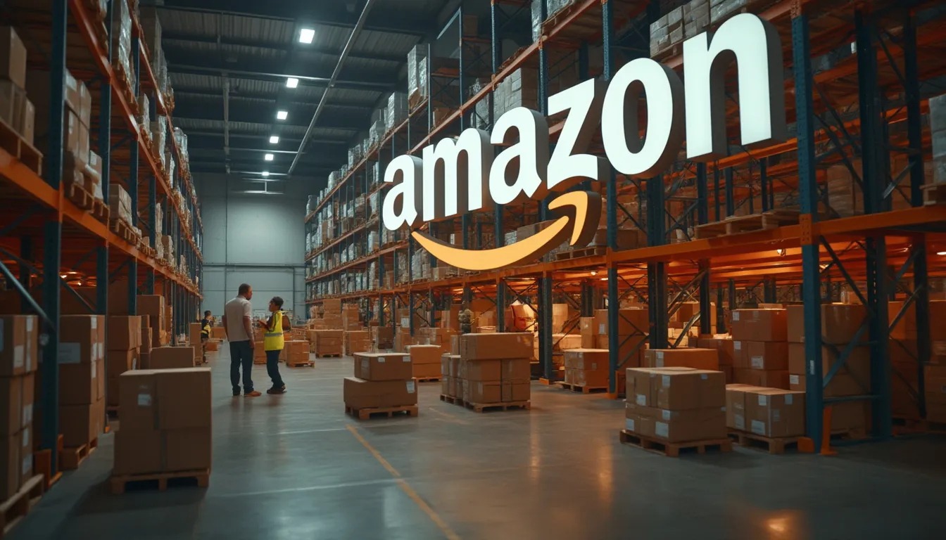 logo Amazon : représentation graphique du logo Amazon avec la flèche en forme de sourire