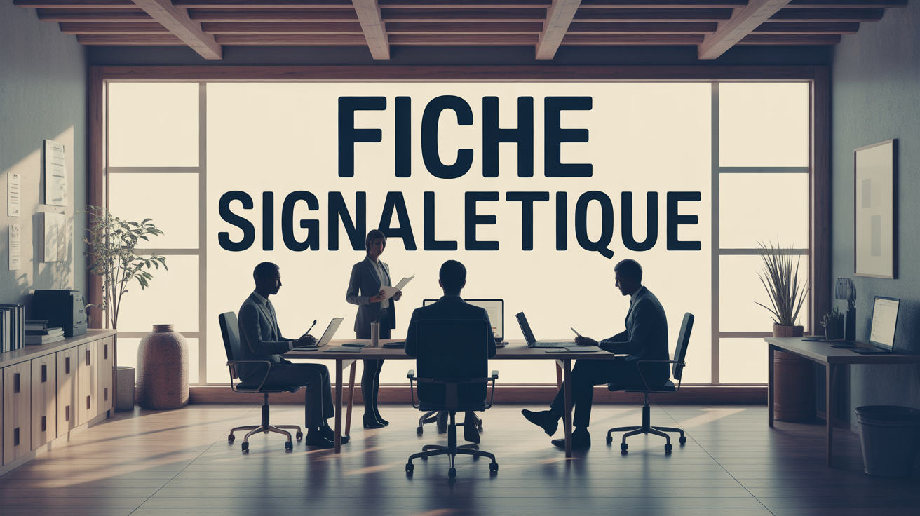 fiche signaletique reunion entreprise design