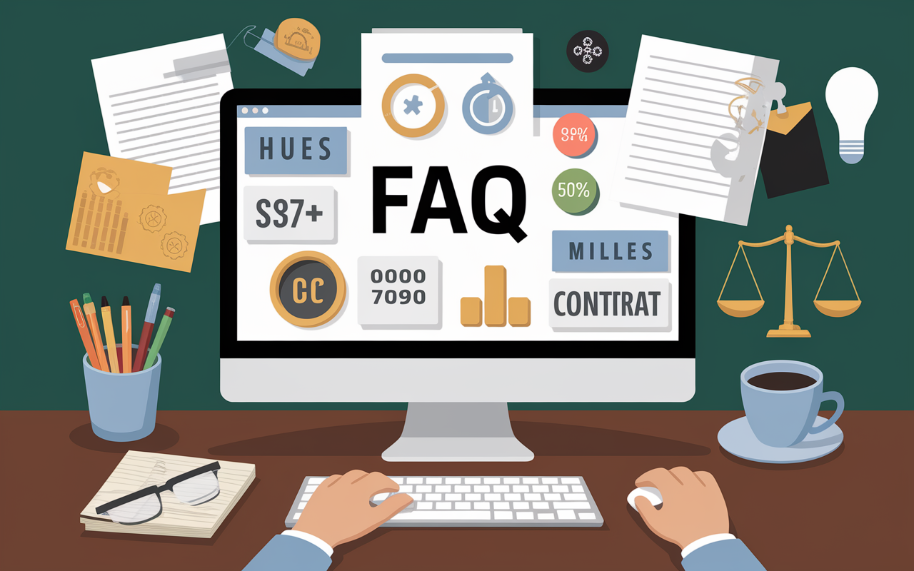 Ordinateur guides FAQ chiffres droit accessible