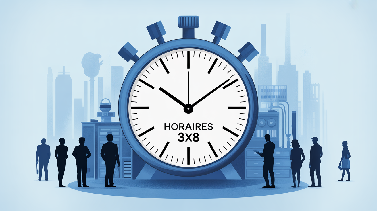 illustration centrale horaires 3x8 ambiance pro