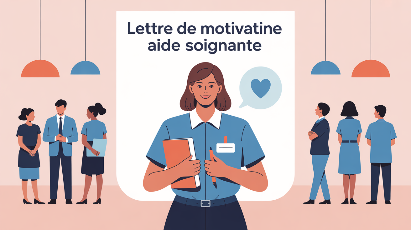 Illustration aide-soignante lettre de motivation hôpital