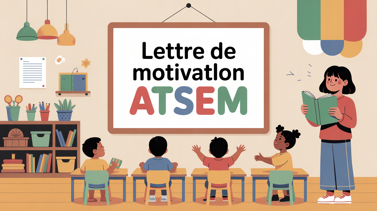 illustration lettre de motivation ATSEM dans une classe maternelle