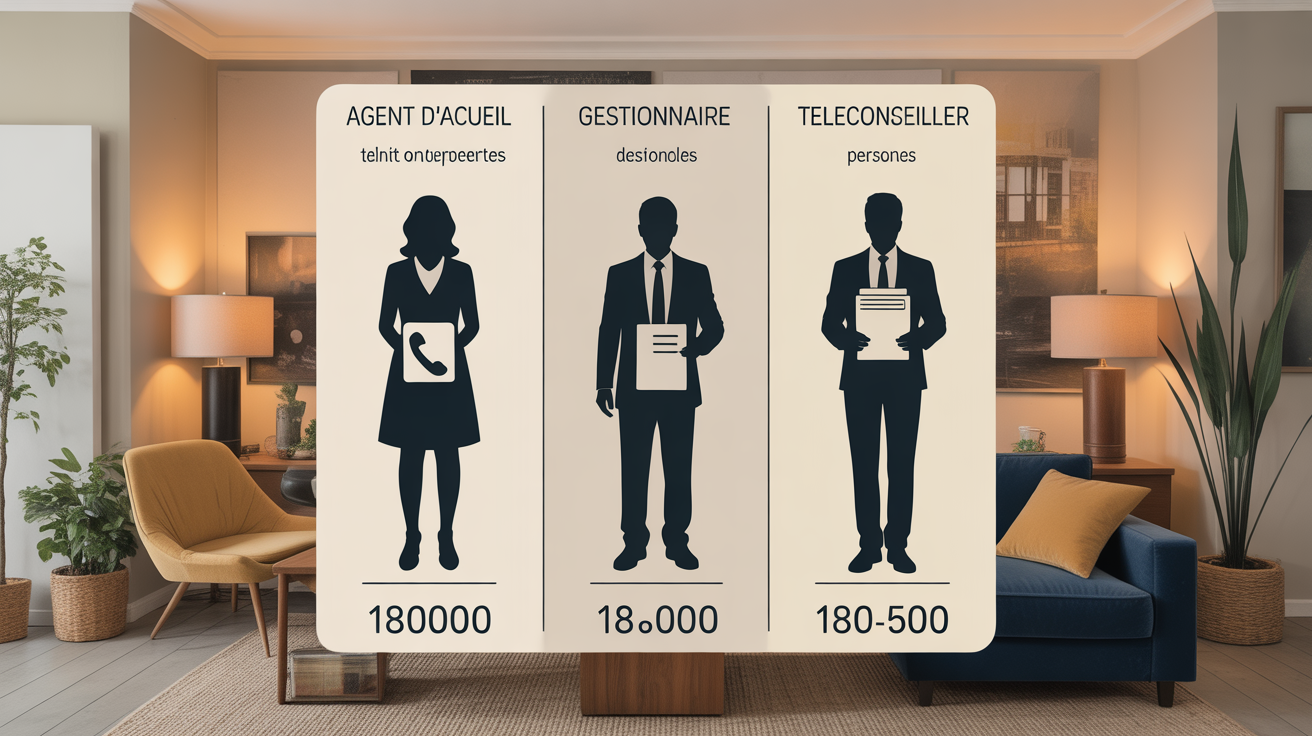 Image tableau metiers CPAM agent accueil gestionnaire teleconseiller