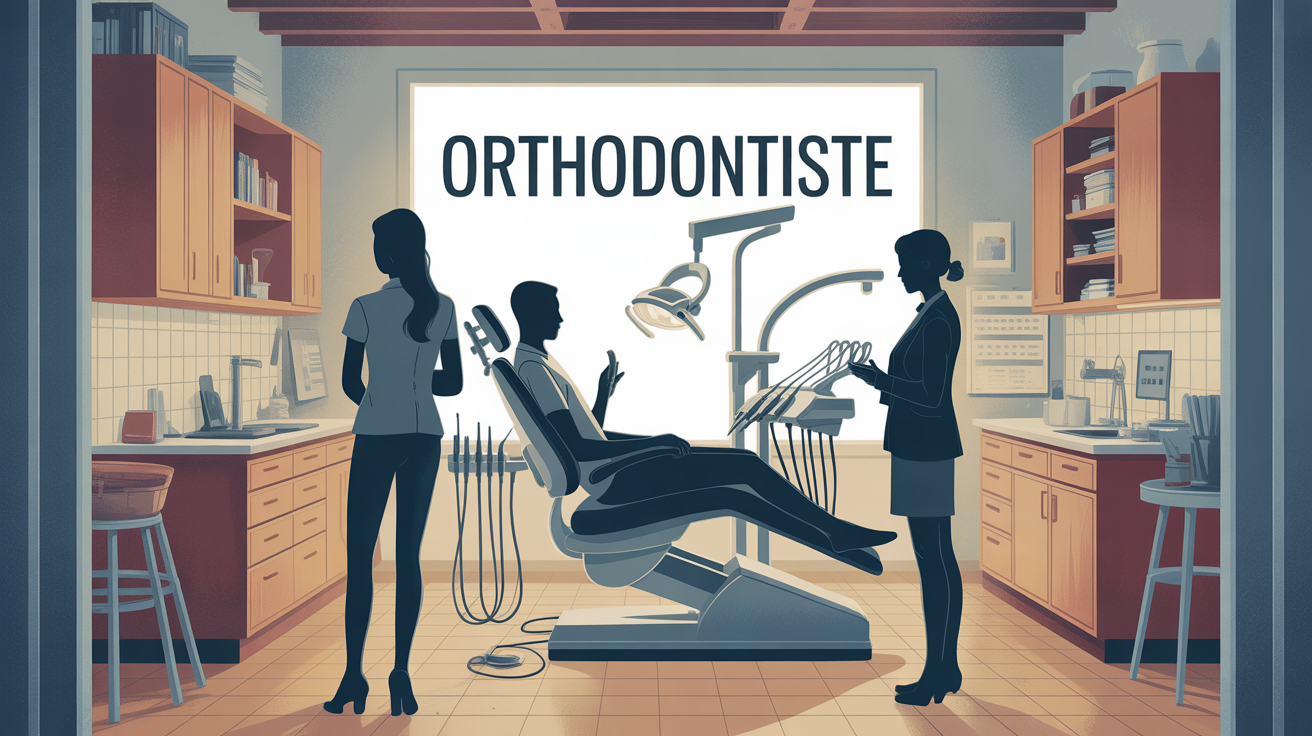orthodontiste cabinet moderne avec appareils numériques