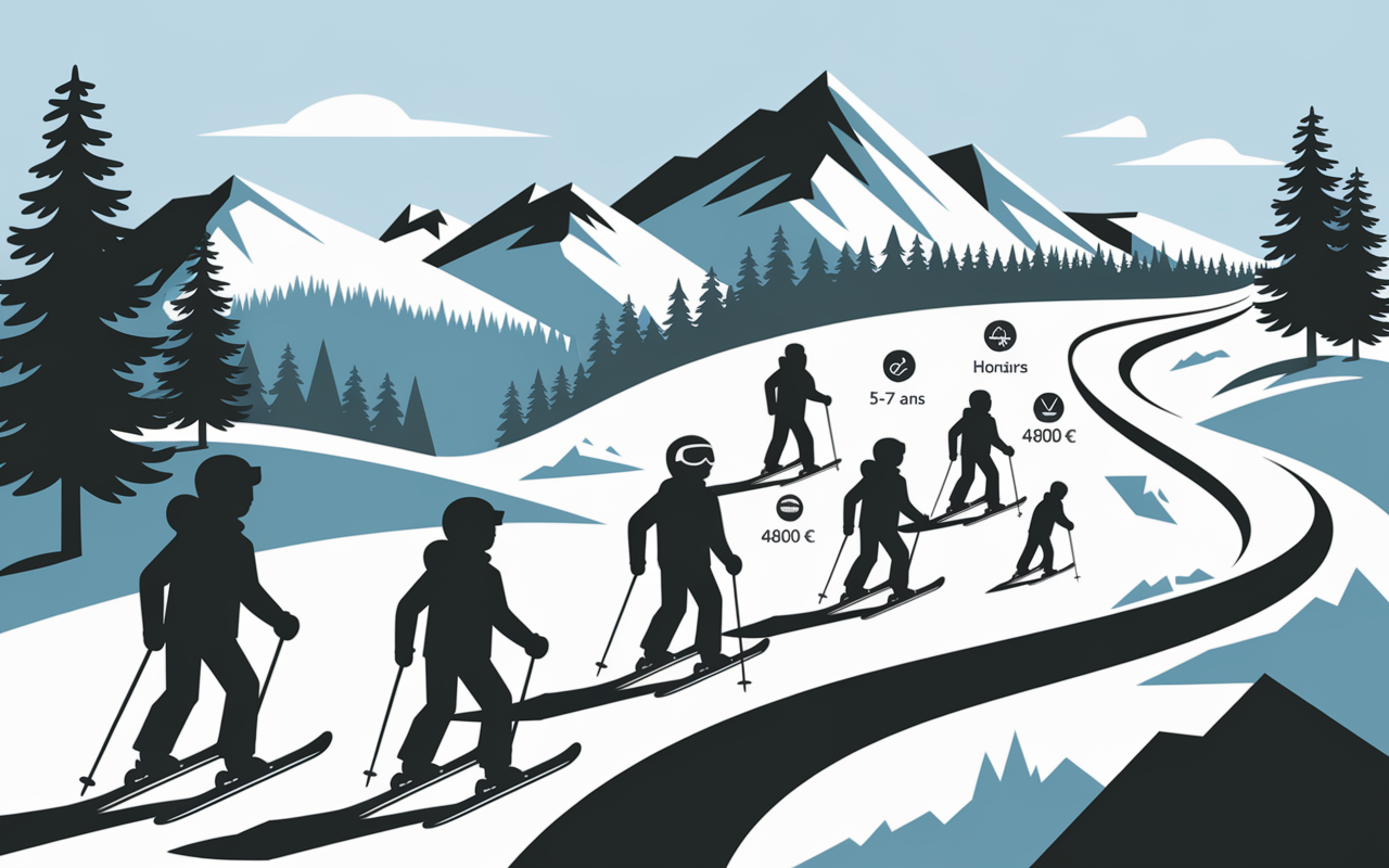Etapes du parcours moniteur de ski coût durée formation