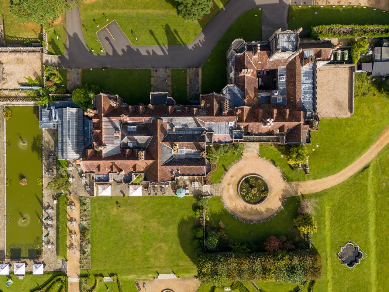 Luxury Hotel & House viewed from Above