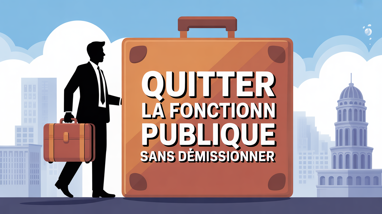 Agent quitte bâtiment public valise Quitter fonction publique sans démissionner