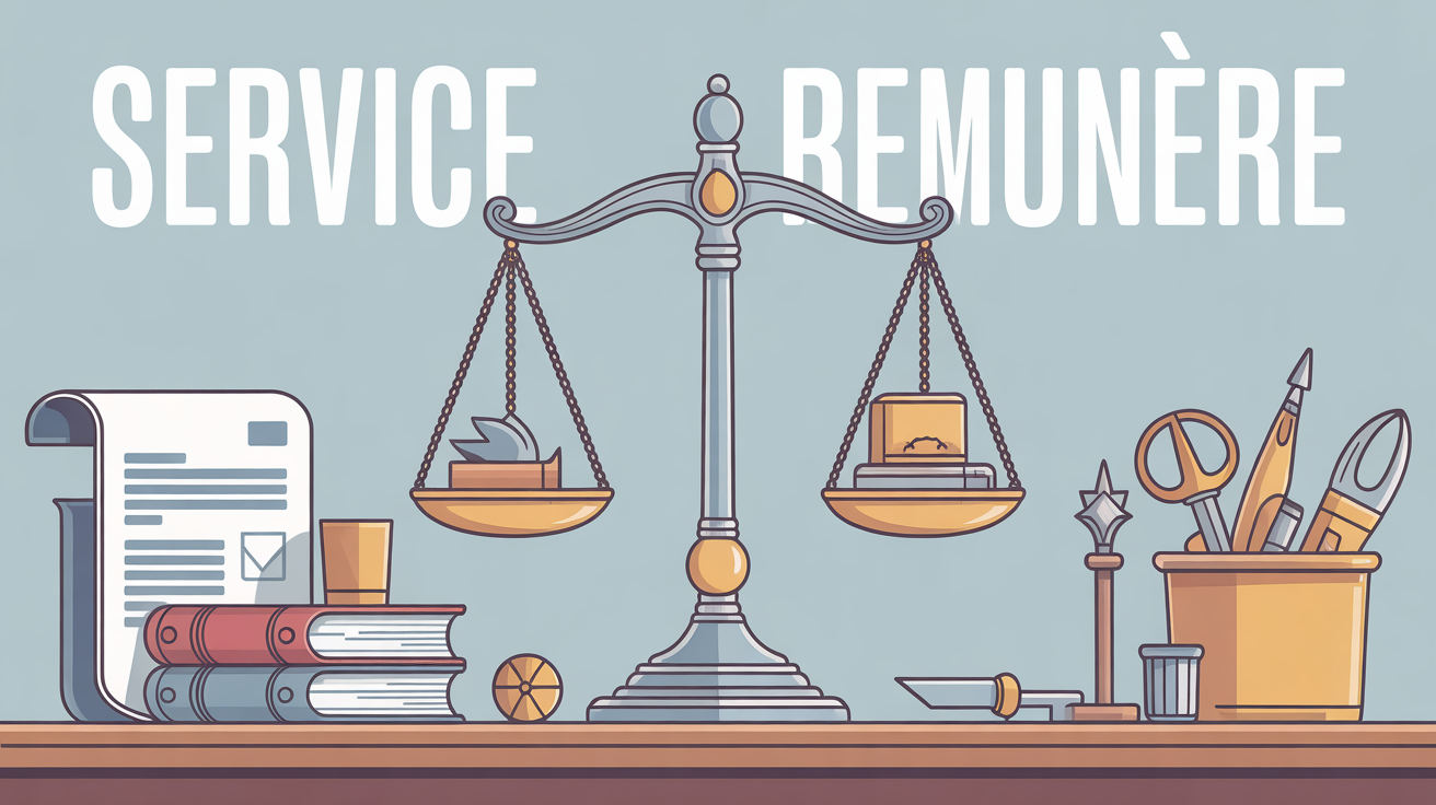 balance justice argent documents service remunere