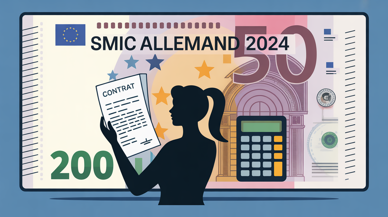 SMIC allemand 2024 illustré contrat et euros