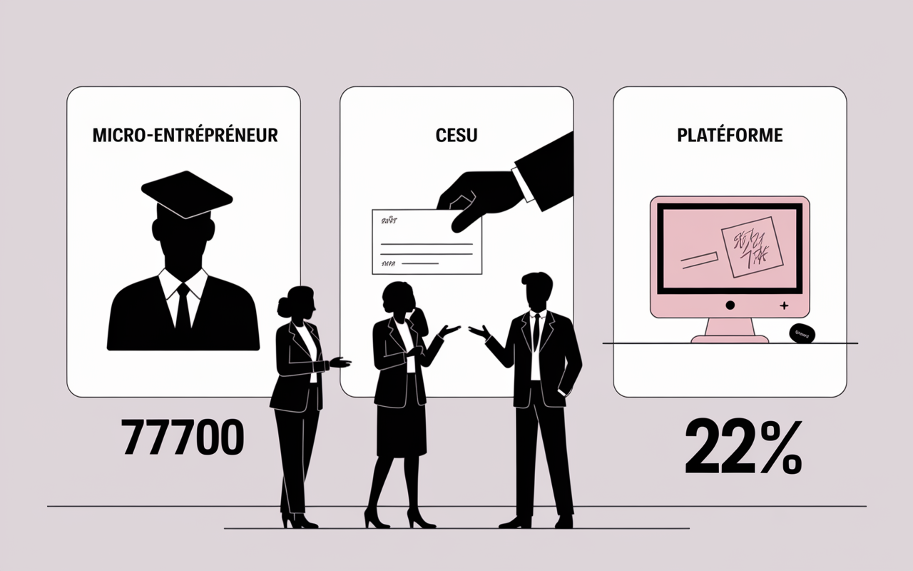 choix statut service remunere microentreprise cesu plateforme