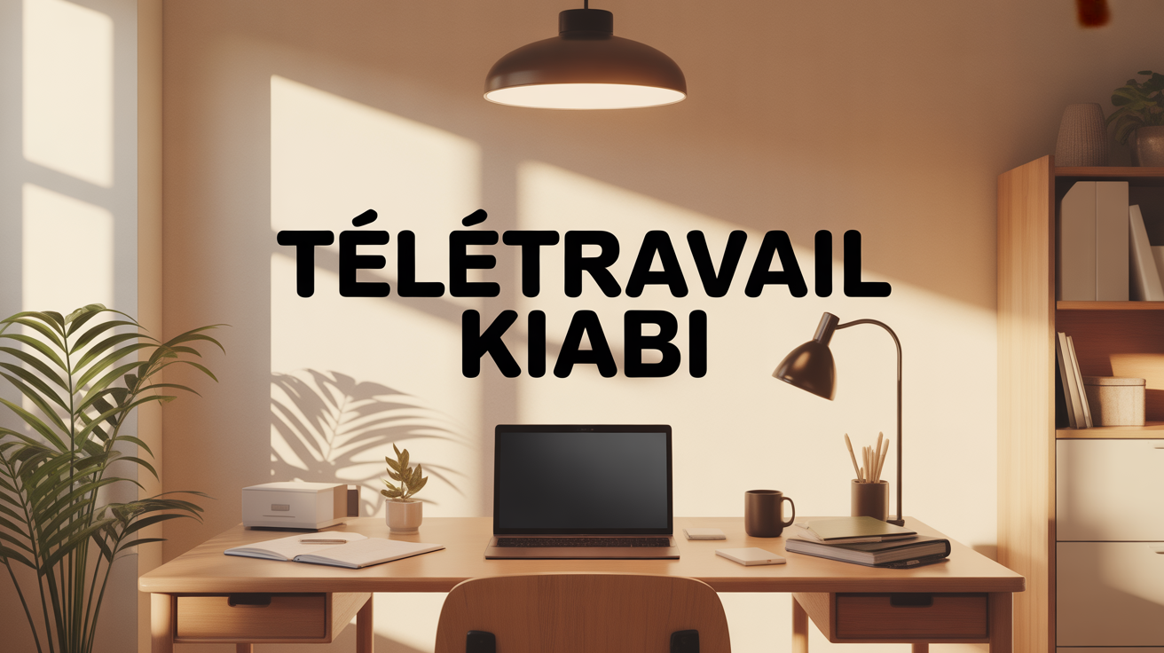 Teletravail Kiabi interieur bureau organise illustration
