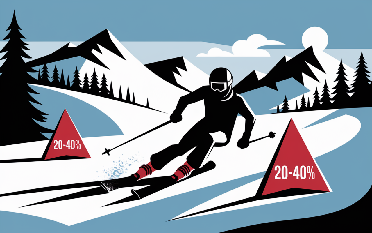 Slalom test technique ski moniteur taux réussite