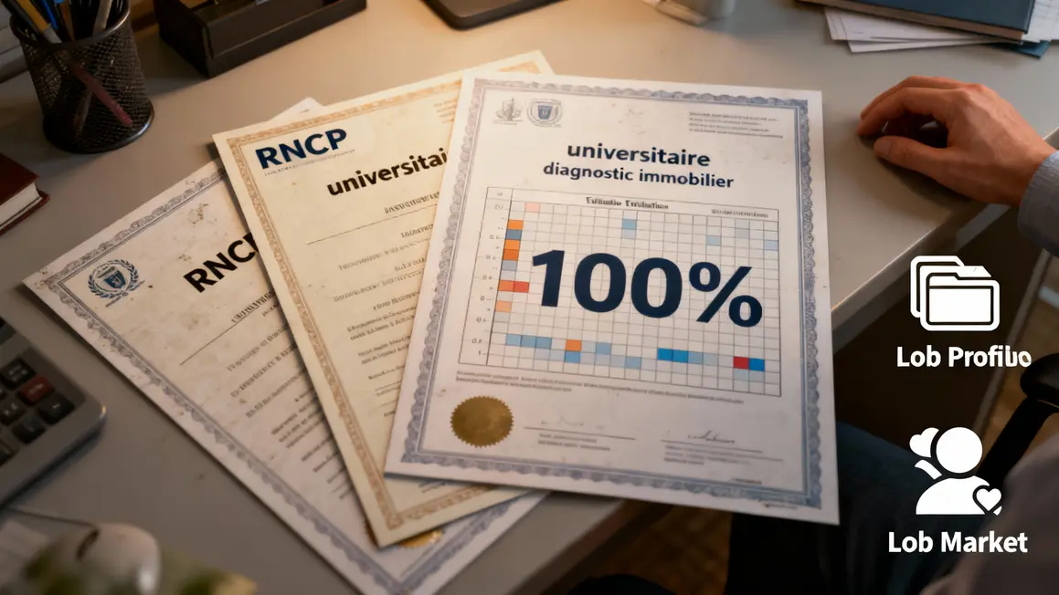 Certificats RNCP diagnostic immobilier emploi