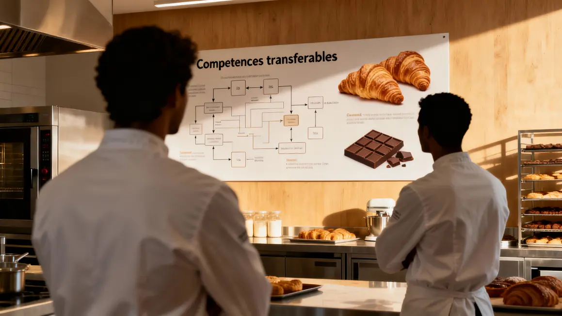 competences transferables reconversion patisserie cuisinier