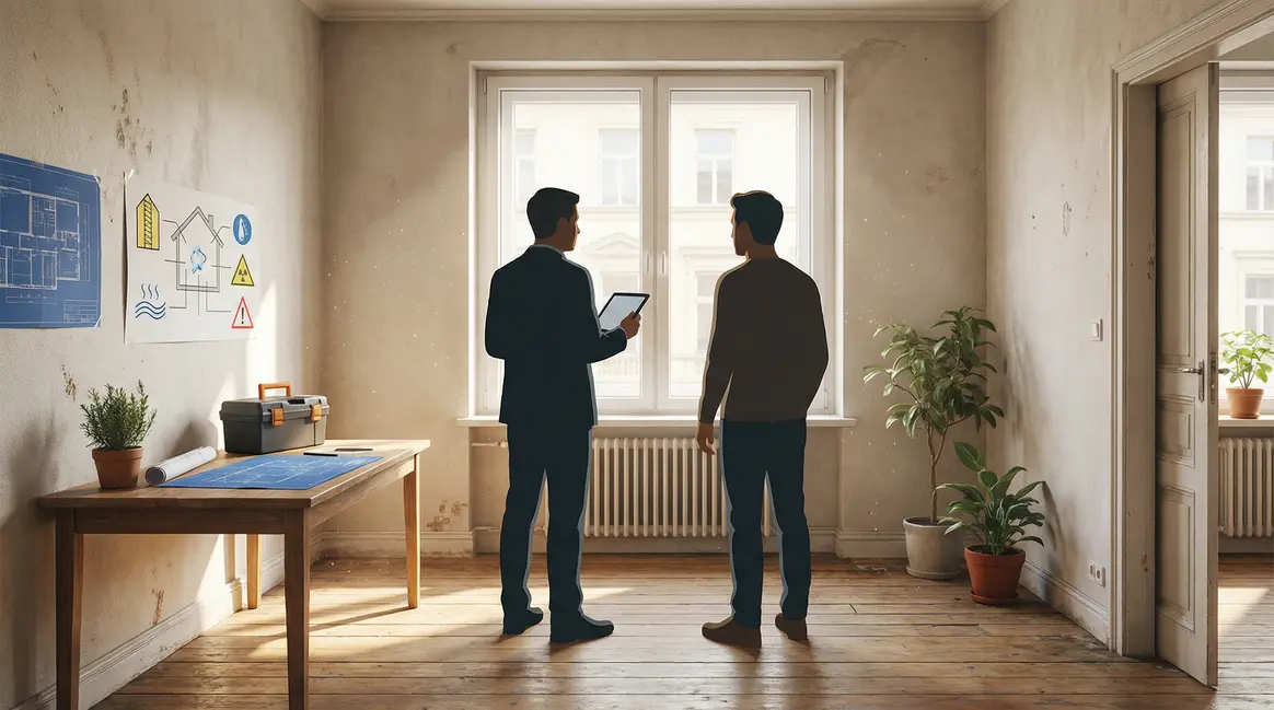 Diagnostiqueur immobilier inspecte logement sain