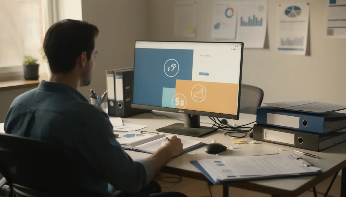 personne consulte dossier financement reconversion formation technique