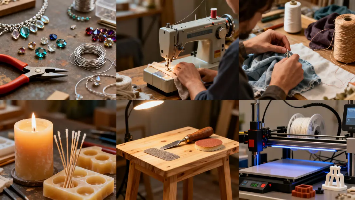 Métiers artisanat réalisables à domicile outils