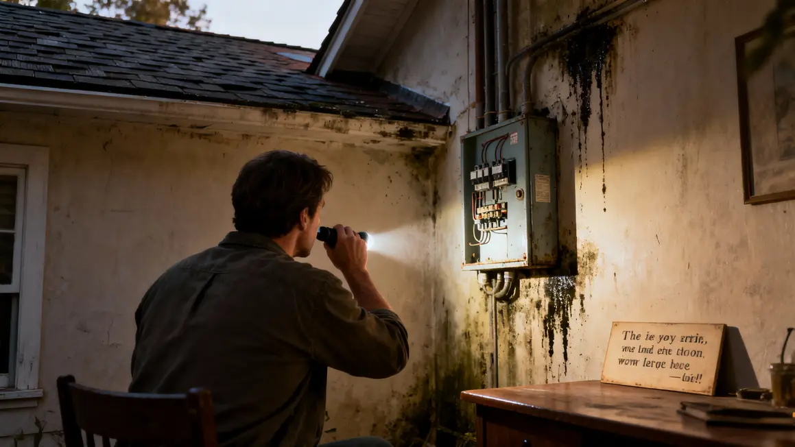 Analyse diagnostic visite maison, inspection murs et électricité