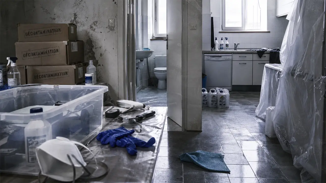 Désinfection diogène : tri et nettoyage d’un logement réhabilitable